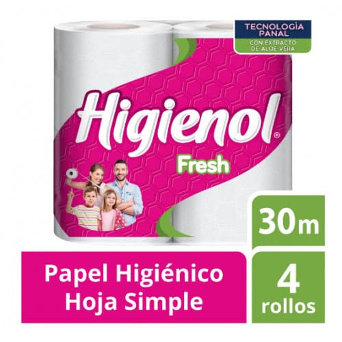 Papel Higienico Fresh Aloe Bulto 12x4 30mts