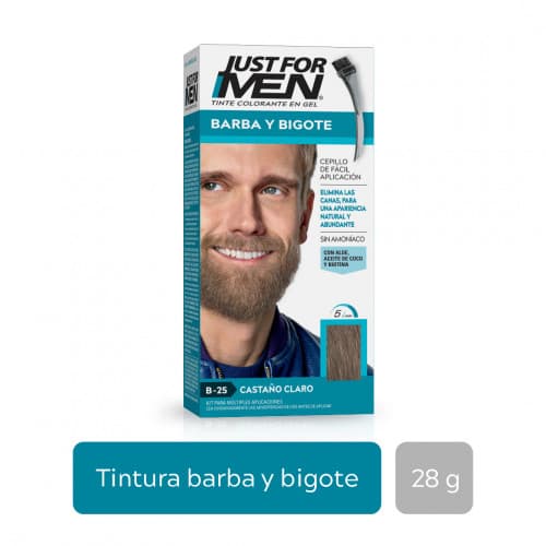 Tintura Para Barba y Bigote Castano Claro
