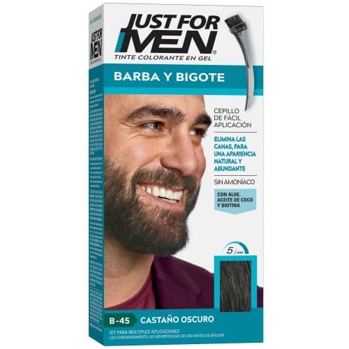 Tintura Para Barba y Bigote Castano Oscuro