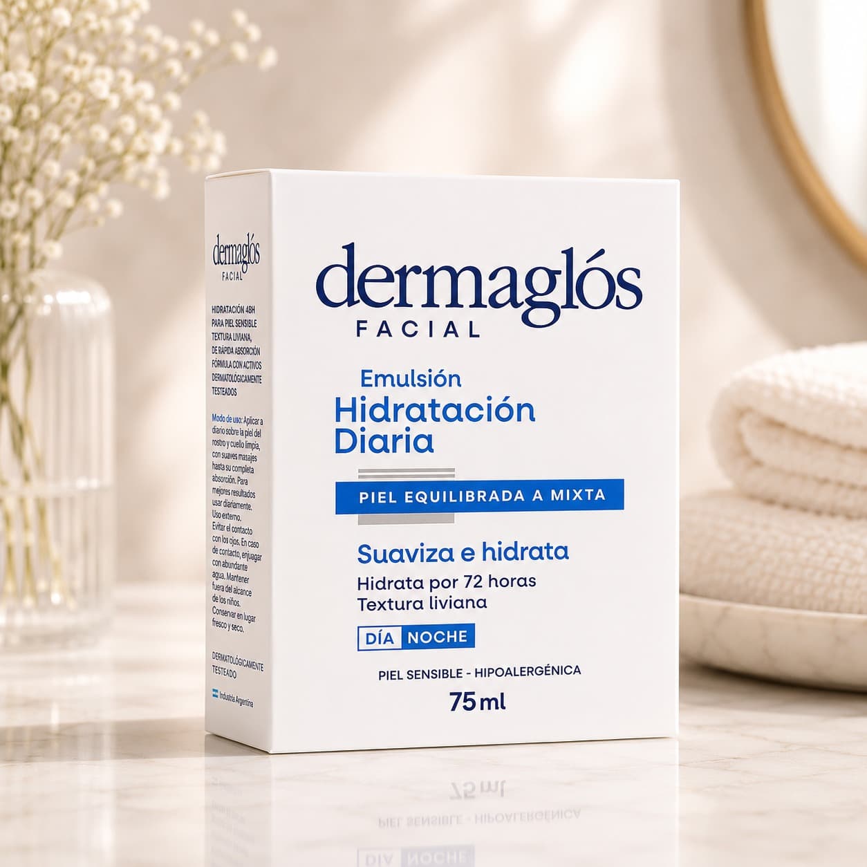 Crema Facial Emulsion Hidratante Diaria Piel Mixta 75grs